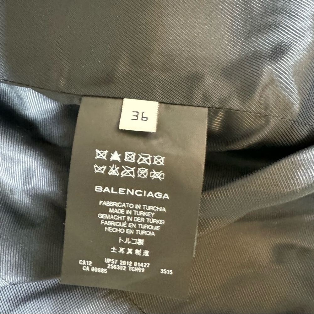 BALENCIAGA Neon Leather Moto Jacket Size 36 - Picture 4 of 13